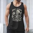 Just A Dad Who Always Came Back Skeleton Fathers Day Men Tank Top