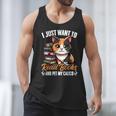 Kawaii Feline Book Reading Read Books Pet My Calico Cat Men Women Men Tank Top