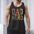 Kids Fathers Day Shirt For Son Daughter My Dad Is My Hero Men Tank Top