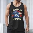 Lawn Mowing We Ride At Dawn Father Day Care Mower Dad Men Tank Top