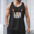 Leg Rest Naughty Dad Joke Vagitarian Lesbian Men Tank Top