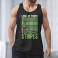 Look At Those Stripes Lawn Mowing Dad Lawn Mower Small Men Tank Top