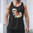 I Love Dad Tattoo Shih Tzu Dad Father's Day Men Tank Top