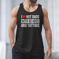 I Love Hot Dads With Beards And Tattoos I Heart Hot Dads Men Tank Top
