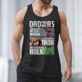 Marvel Father's Day Spider-Man Thor Hulk Dad Attributes Men Tank Top