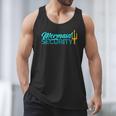 Mermaid Security Birthday Party Matching Dad Boys Men Tank Top