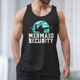 Mermaid Security Shirt Boys Swimmer Dad Merdad Trident Men Tank Top