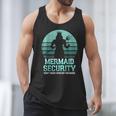 Mermaid Security Vintage Birthday Party Dad Father Day Men Tank Top