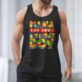 Mom And Dad Mama Birthday Boy Building Bricks Family Party Men Tank Top