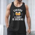 New Dad Baby Shower Cheers A Baby Is Brewing Men Tank Top