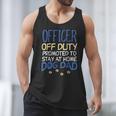 Officer Off Duty Dog Dad Cop Police Retirement Men Tank Top