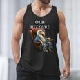 Old Buzzard Bird Old Man Grandpa Recliner Dads Joke Men Tank Top