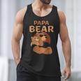 Papa Bear Bears Animal Pun Lover Dad Father Daddy Father's Men Tank Top