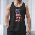 Patriotic Pitbull American Flag 4th Of July Dog Pitbull Dad Men Tank Top