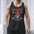 Pirate Dad Shirt Jolly Roger Crossbones Skull Halloween Men Tank Top
