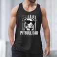 Pitbull Dad Men Pitbull Lover For Dog Dad American Flag Men Tank Top