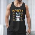 Pomsky Anatomy Dog Mom Dad Men Tank Top