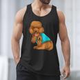 Poodle I Love Dad Tattoo Apparel Dog Dad Dads For Men Women Men Tank Top