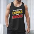 Powered By Comics And Snacks Comic Book Lover Men Tank Top
