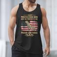 Now He Protects Me USAF Dad Proud Air Force Dad T-Shirt Men Tank Top