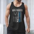 Proud Air Force Dad Of The US Air Force USA Flag Men Tank Top