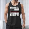 Proud Dad Of a Firefighter Fireman Parent Men Tank Top
