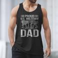 Proud Us Military Dad Father's Day For Dad Grandpa Veteran Men Tank Top