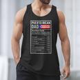Puerto Rican Dad Nutrition Facts Pride Father's Day Men Tank Top Puerto Rican Dad Nutrition Facts Pride Father's Day Men Tank Top