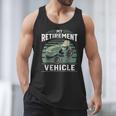 My Retirement Vehicle Riding Lawn Mower Retro Dad Men Tank Top My Retirement Vehicle Riding Lawn Mower Retro Dad Men Tank Top