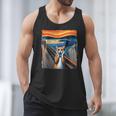 The Scream Cat Parody For Kitty Cat Lover Cat Mom Cat Dad Men Tank Top