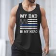 Thin Blue Line My Dad Is My Hero Son Daughter Of Cop Men Tank Top