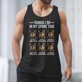Things I Do In My Spare Time German Shepherd Dog Dad Mom Men Tank Top