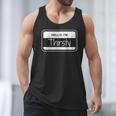 Thirsty Name Tag Hello I'm Thirsty Dad Joke Name Tag Men Tank Top