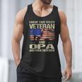 I Have Two Titles Veteran And Opa Dad Papa Grandpa Men Tank Top