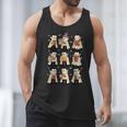 Vampire Reading Books Halloween Cute Teens Kids Men Tank Top