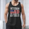 Veteran Dad Like A Normal Dad But Cooler American Flag Men Tank Top