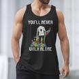 Vintage Father Son Family Autistic Kids Autism Awareness Dad Men Tank Top