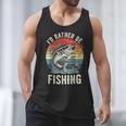 Vintage I'd Rather Be Fishing Graphic Bass Dad Boy Men Men Tank Top Vintage I'd Rather Be Fishing Graphic Bass Dad Boy Men Men Tank Top