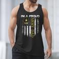 Vintage I'm A Proud Army Dad With American Flag Men Tank Top
