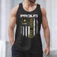 Vintage Proud Army Dad With American Flag Men Tank Top