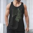 Vintage USA Camo Flag Proud Rottweiler Dad Rottie Silhouette Men Tank Top