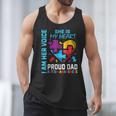 I Am Her Voice She Is My Heart Autism Awareness Daughter Dad Men Tank Top