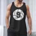 Volleyball Player 9 Volleyball Mom Dad Jersey Number 9 Men Tank Top