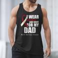 I Wear Burgundy Ivory For My Dad Oral Head Neck Cancer Men Tank Top