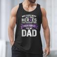I Wear Purple For My Dad Pancreatic Cancer Support Men Tank Top