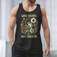 Weird Teachers Build Character Frog Reading Book Librarian Men Tank Top