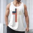 Blessed Dad Christian From Daughter Son Jesus Patriotic Men Tank Top