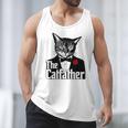 The Cat Father Cool Cat Dad Cat Lovers Men Tank Top