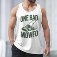 Dad Lawn Mowing One Bad Mowfo Mower Dad Gardening Men Tank Top