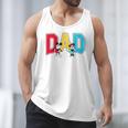 Disney Mickey And Friends Mickey Minnie Dad Collegiate Logo Men Tank Top